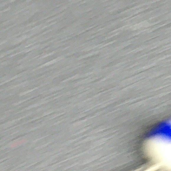 Ankle Bracelet Anklet Blue Striped Silver Lined Clear White Soft Girl Retro BoHo - Picture 3 of 5